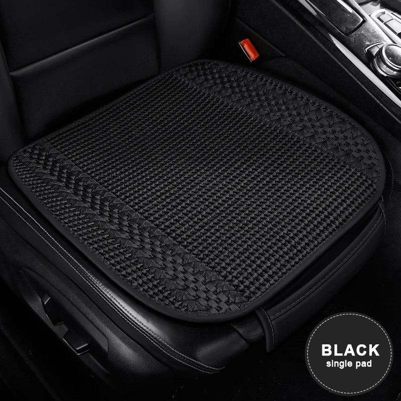 SEAMETAL 1Pc Car Seat Cover Breathable Ice Silk Cooling Seat Cushion Anti Slip Auto Seat Protection Mat Universal for Sedan Suv