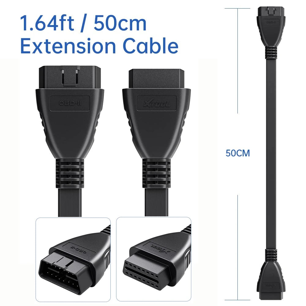 XTOOL A30X Bluetooth Scanner With Extension cable Bi-directional OBD2 Code Reader 26+ Function Over 5000 Car Free Update PK A30M