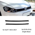 2/3pcs for Golf 7 7.5 Rline Car Grille Decorative for VW Bright Black Logo Cover Up Grille Strips Car Stickers Auto Accessories