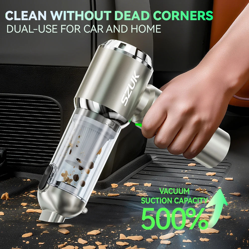 SZUK New 18000Pa Car Vacuum Cleaner Wireless Handheld Cleaner Mini Cleaning Machine Strong Powerful Portable Vacuum Cleaner Car CM World