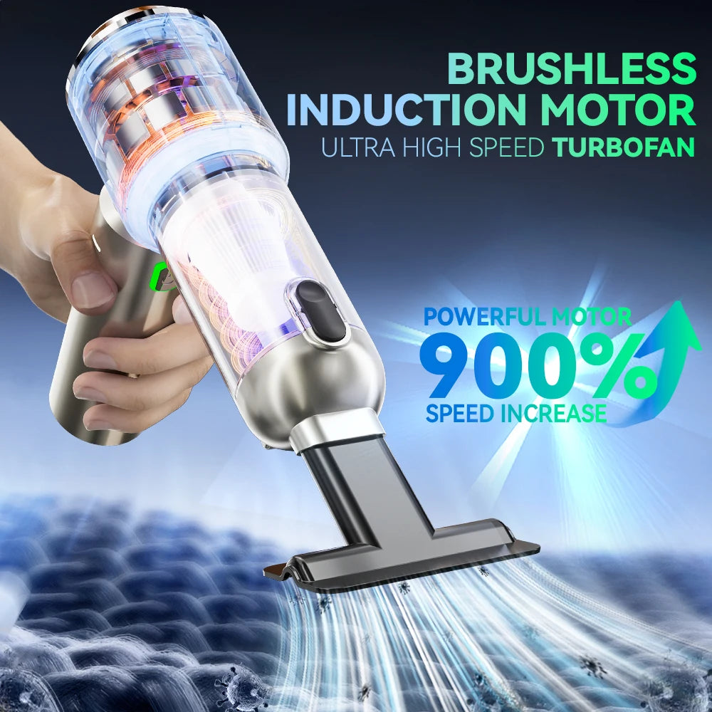 SZUK Car Vacuum Cleaner 985000PA High Power Wireless Car Cleaner Cleaning Machine Powerful Portable HandHeld Mini Vacuum Cleaner CM World