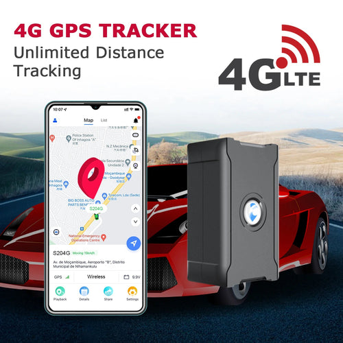 4G GPS Tracker Real-Time Car Locator Overtaking Alarm Route Playback Subscription Required CM World