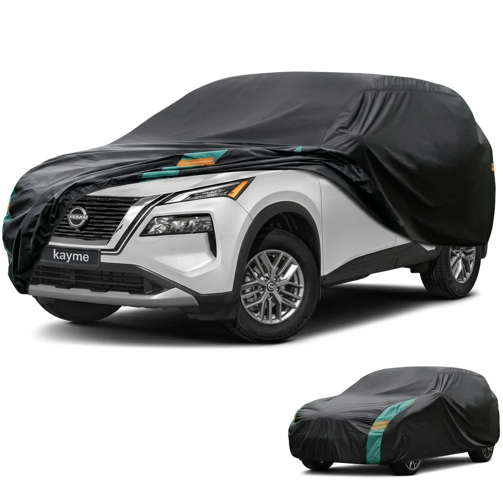 Waterproof UV Car Cover 190T Outdoor Sun Dust Night protection with reflective strips Cover Fit for Telsa Kayme Car Accessories Car Mobile World