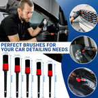 20/23Pcs Car Detailing Set Interior and Exterior Cleaner Professional Detailing Brush Kit Reusable Car Cleaning Brush Tools