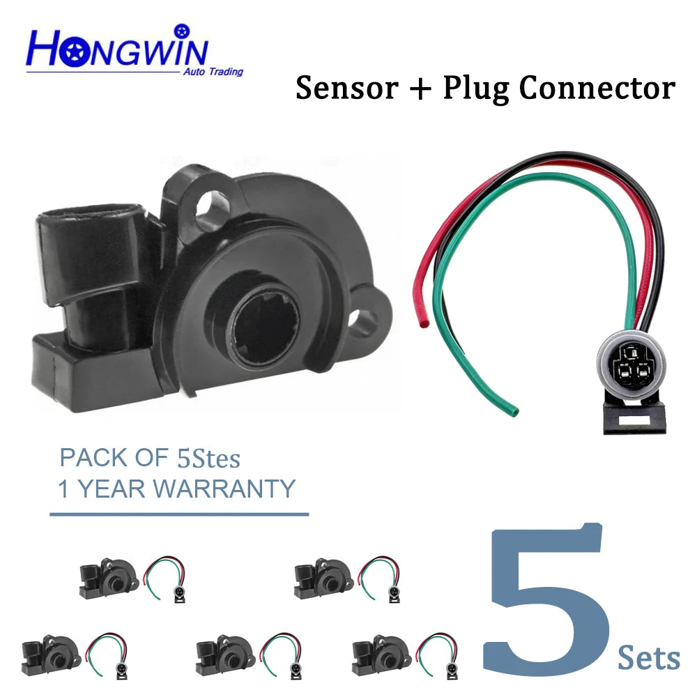 94580175 TPS Sensor Throttle Position Sensor & Plug For Chevrolet Aveo 1.6L Daewoo Lanos 1.6L Nubira 2.0L Laganza 2.2L 1999-2005