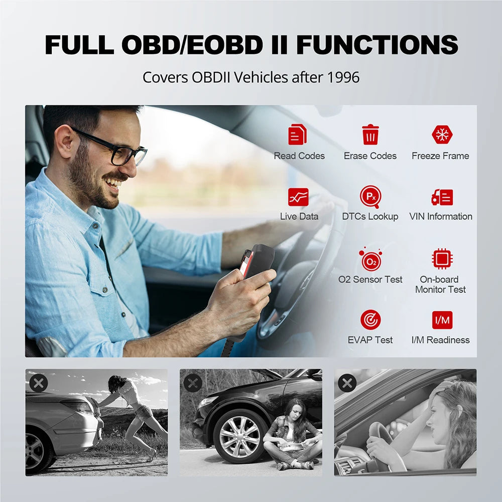 THINKCAR THINKSCAN PLUS S4 S7 ABS SRS ECM System Car Diagnostic Tools OBD2 Auto Scanner OBD 2 Code Coder Reader Free Update Car Mobile World