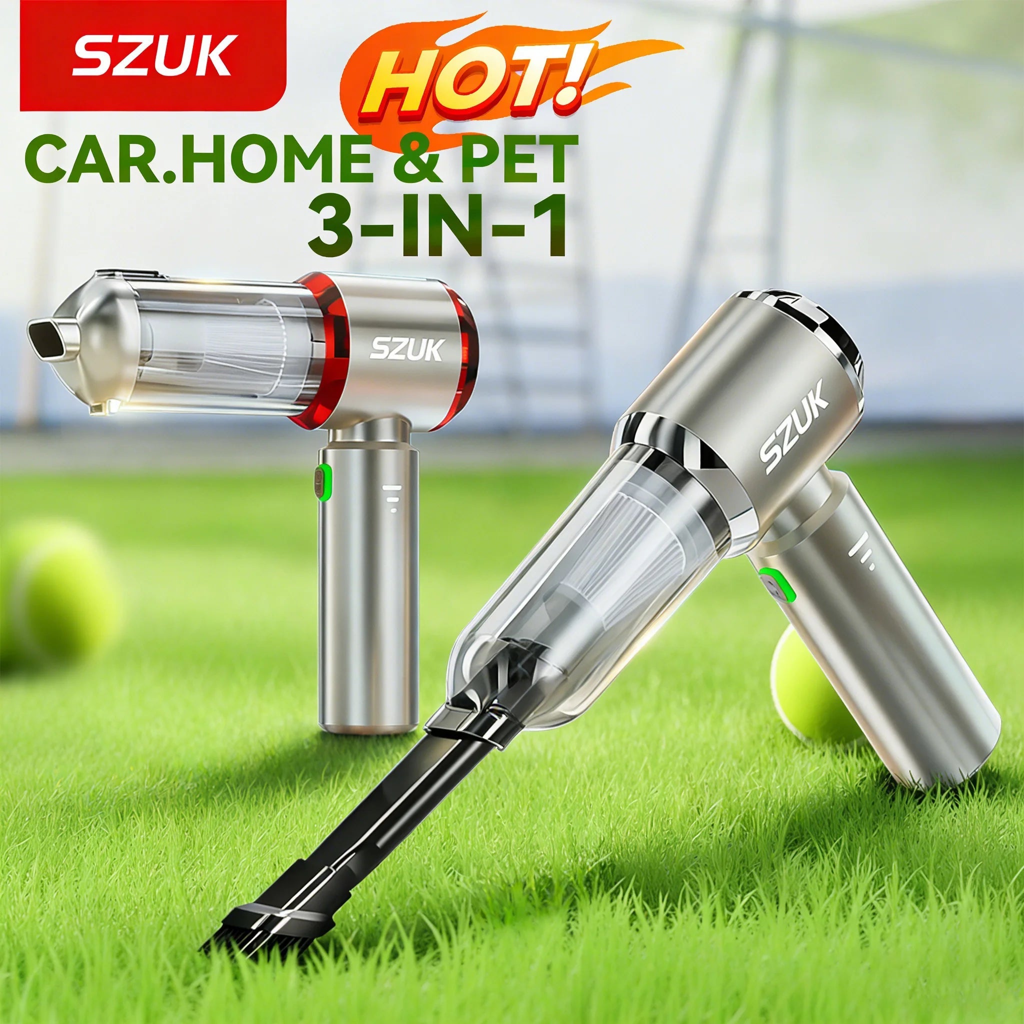 SZUK New 18000Pa Car Vacuum Cleaner Wireless Handheld Cleaner Mini Cleaning Machine Strong Powerful Portable Vacuum Cleaner Car CM World