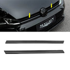 2/3pcs for Golf 7 7.5 Rline Car Grille Decorative for VW Bright Black Logo Cover Up Grille Strips Car Stickers Auto Accessories