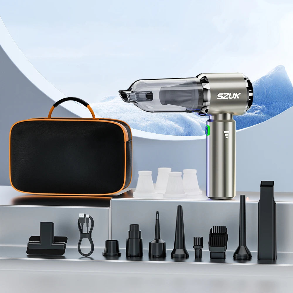 SZUK Car Vacuum Cleaner 985000PA High Power Wireless Car Cleaner Cleaning Machine Powerful Portable HandHeld Mini Vacuum Cleaner CM World