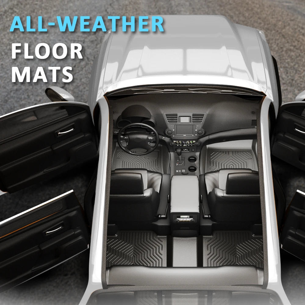 Brand New Tpe Floor Mat Liners Suitable for 2013 2016 2017 2018 Toyota Rav4, All-Weather, Waterproof, Non-Slip, Stain-Resistant, Durable