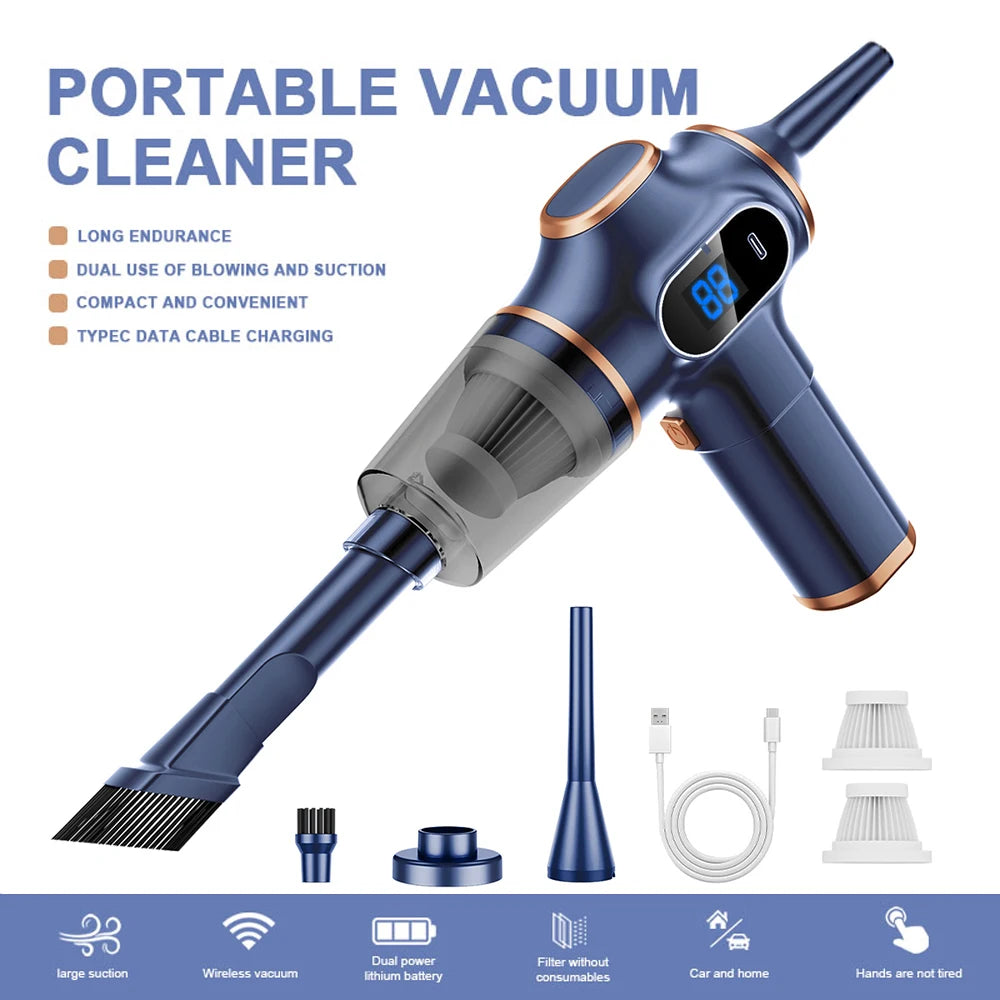 980000PA Mini Car Vacuum Cleaner Wireless Powerful Auto Vacuum Cleaner Handheld Portable Cleaning Machine For Suzuki All Models