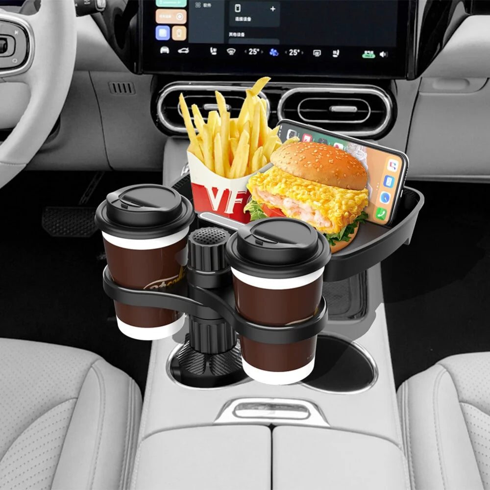 Car Cup Holder Extension Adapter Multi-Functional Cup Holder Upgraded Base More Stable and Less Prone to Spills CM World