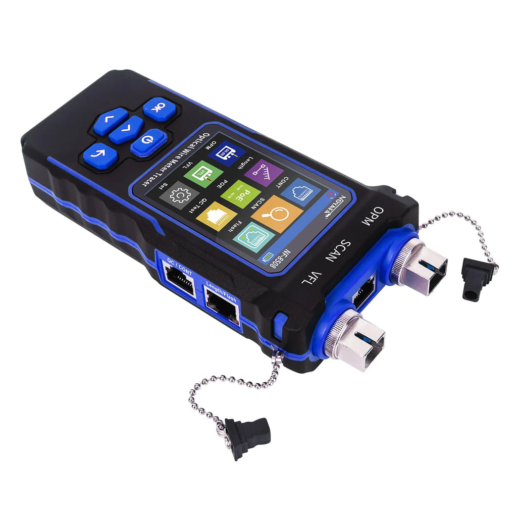 NOYAFA NF-8508 Network Cable Tester LCD Digital Rechargeable Network Line Finder Wire Tracker PoE Checker Optical Wire Meter CM World