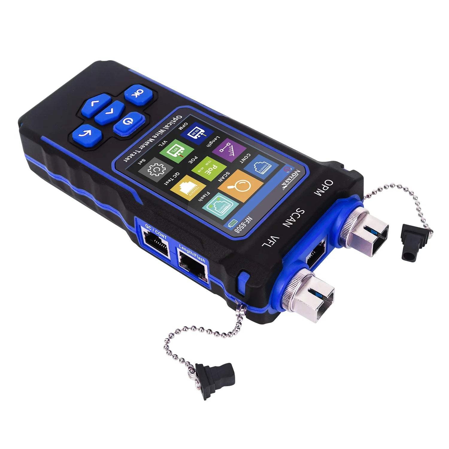 NOYAFA NF-8508 Network Cable Tester LCD Digital Rechargeable Network Line Finder Wire Tracker PoE Checker Optical Wire Meter CM World