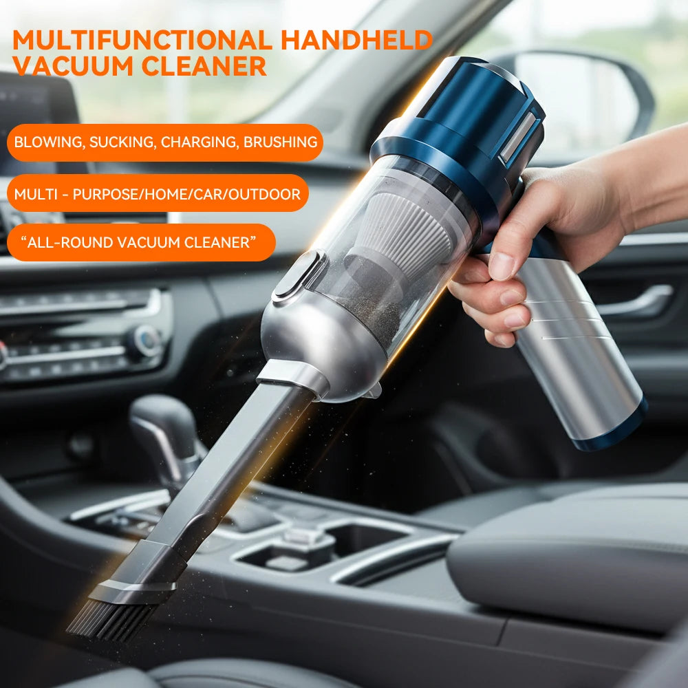 SZUK Foldable Car Vacuum Cleaner Powerful Cordless Cleaning Machine Wireless Car Cleaner HandHeld Portable Mini Vacuum Cleaner CM World
