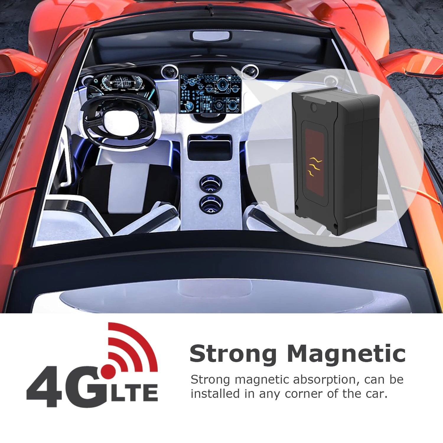 4G GPS Tracker Real-Time Car Locator Overtaking Alarm Route Playback Subscription Required CM World