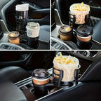 Car Cup Holder Extension Adapter Multi-Functional Cup Holder Upgraded Base More Stable and Less Prone to Spills CM World