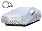 Kayme Silver Matte Car Cover Outdoor Waterproof Dust UV-Resistant With Lockable High-Quality Universal Auto Cover Fit For Telsa Car Mobile World