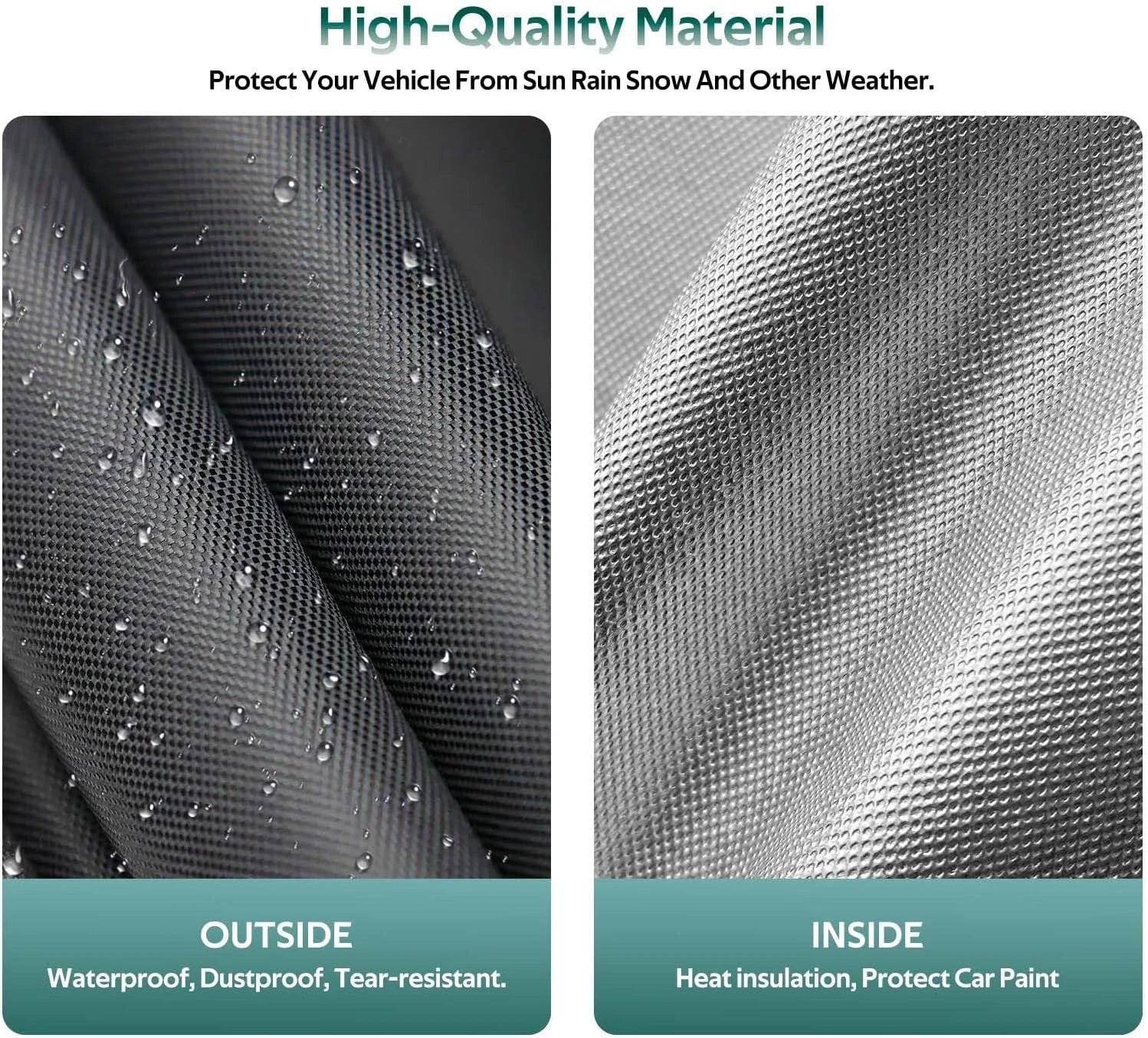 Waterproof UV Car Cover 190T Outdoor Sun Dust Night protection with reflective strips Cover Fit for Telsa Kayme Car Accessories Car Mobile World