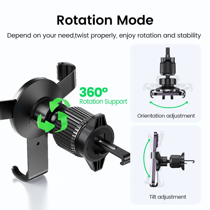 【New-in Sale】UGREEN Car Phone Holder Gravity Phone Stand For Xiaomi Samsung iPhone 15 14 13 Pro Max Air Vent Car  Holder Stand