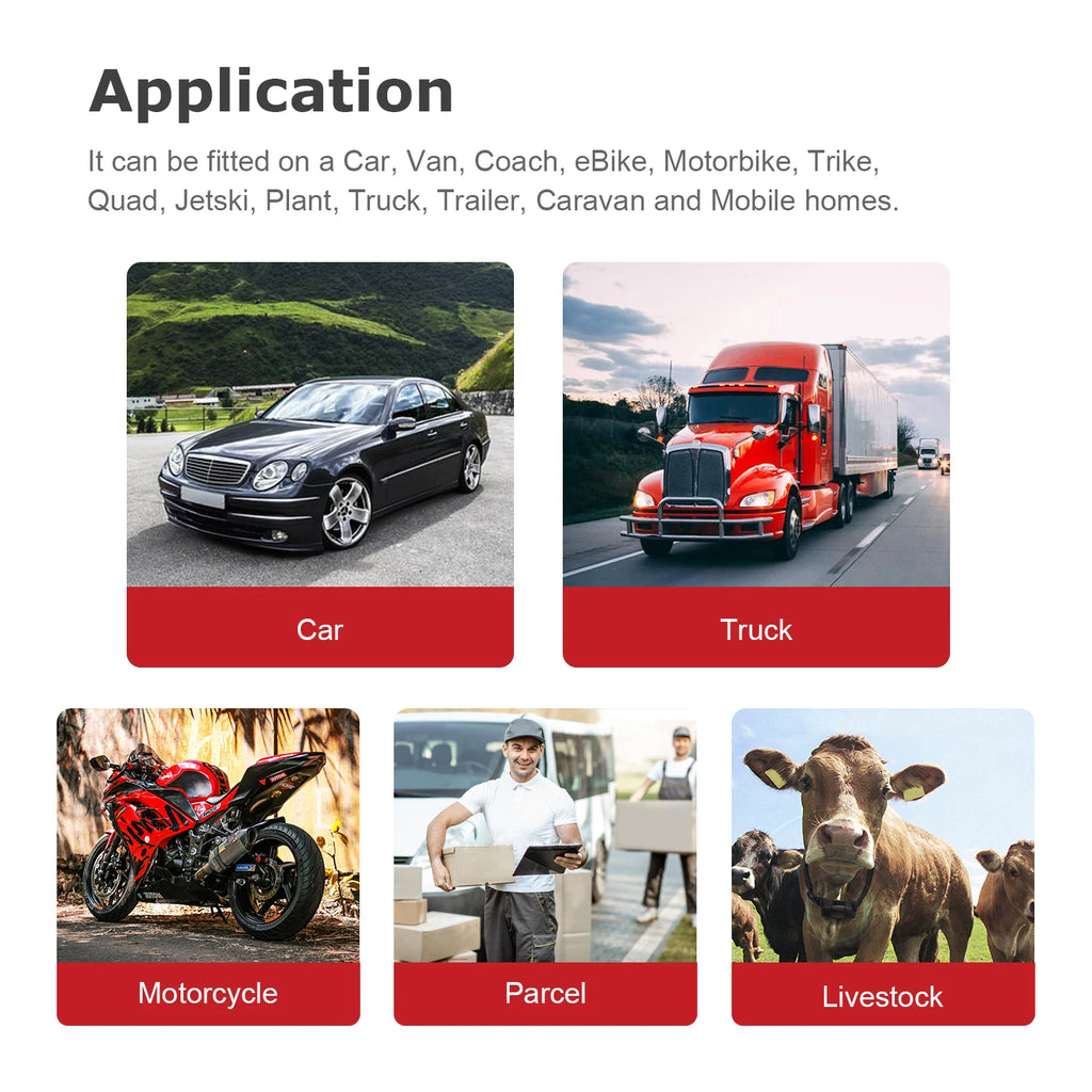 4G GPS Tracker Real-Time Car Locator Overtaking Alarm Route Playback Subscription Required CM World