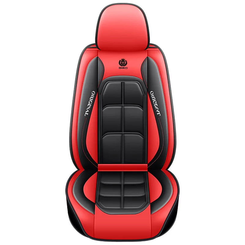 1pc All-inclusive seat cover full leather car seat cushion single seat main and passenger seat cover four seasons universal CM World
