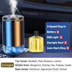 Car Diffuser Fragrance Smart Aroma Air Aromatherapy Humidifier Freshener Rechargeable Interior Accessories Perfume Oil Mounted CM World
