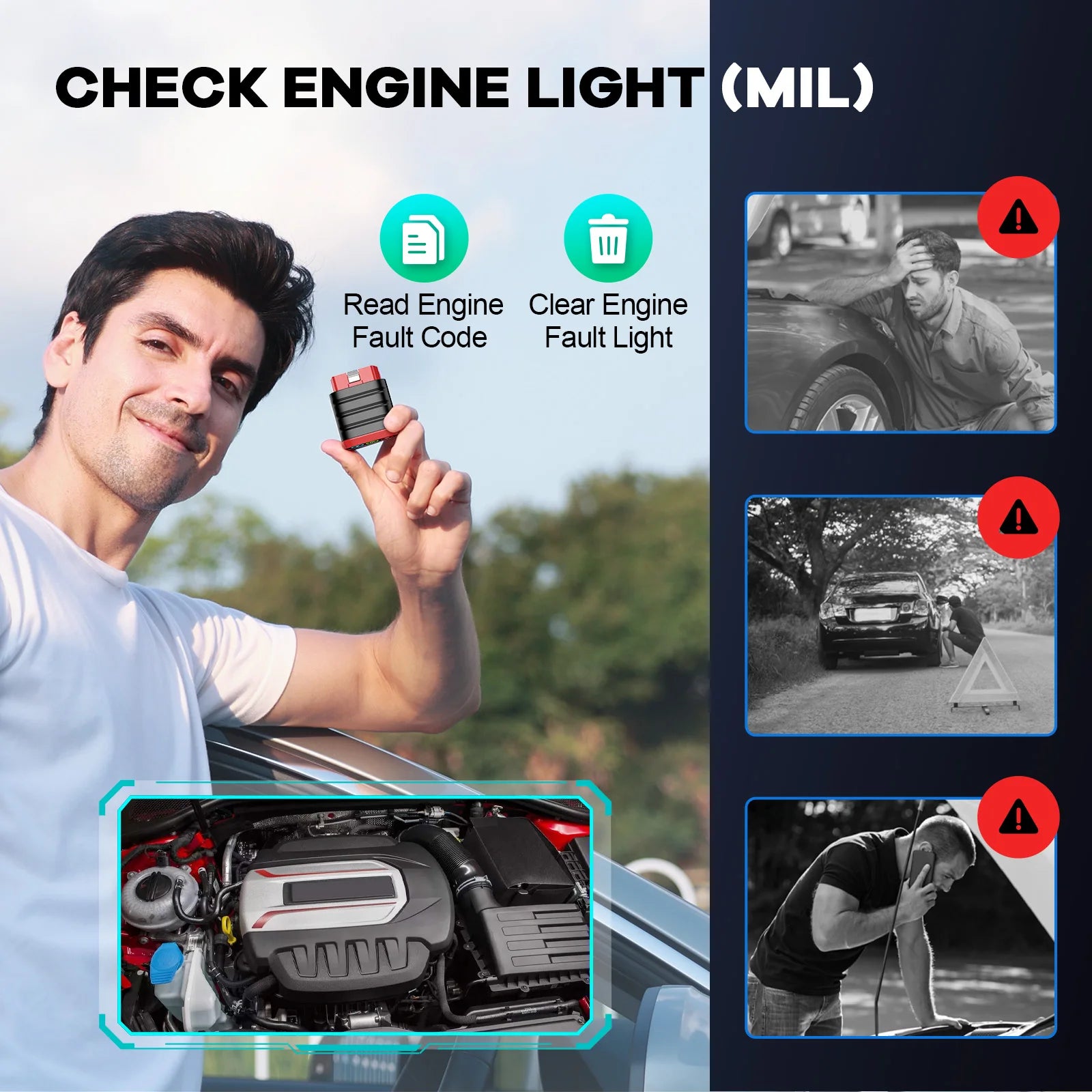 THINKCAR Thinkdiag MINI OBD2 scanner full system bluetooth  Automotive diagnostic tool OBD code reader scan Lifetime Free Update CM World