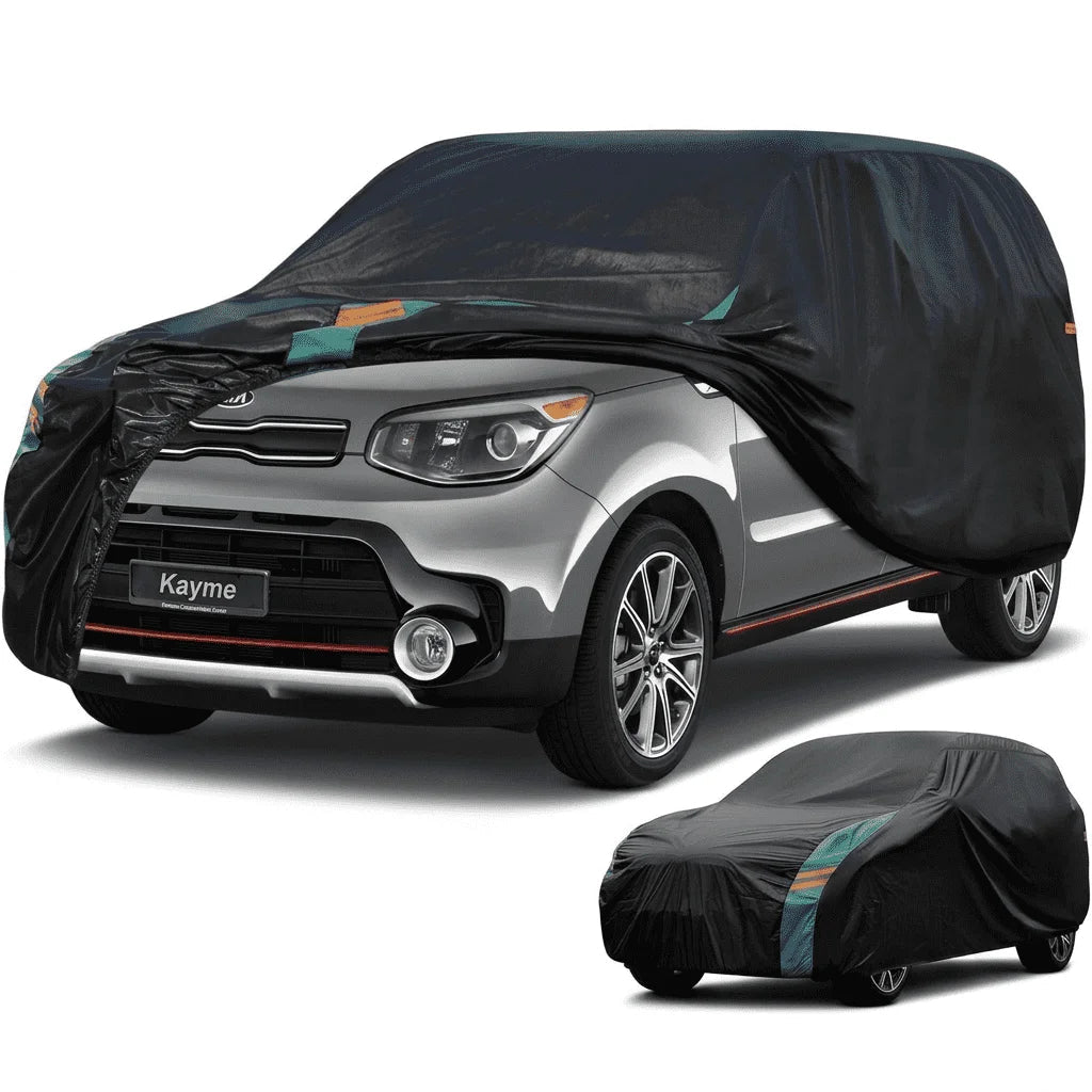 Waterproof UV Car Cover 190T Outdoor Sun Dust Night protection with reflective strips Cover Fit for Telsa Kayme Car Accessories Car Mobile World