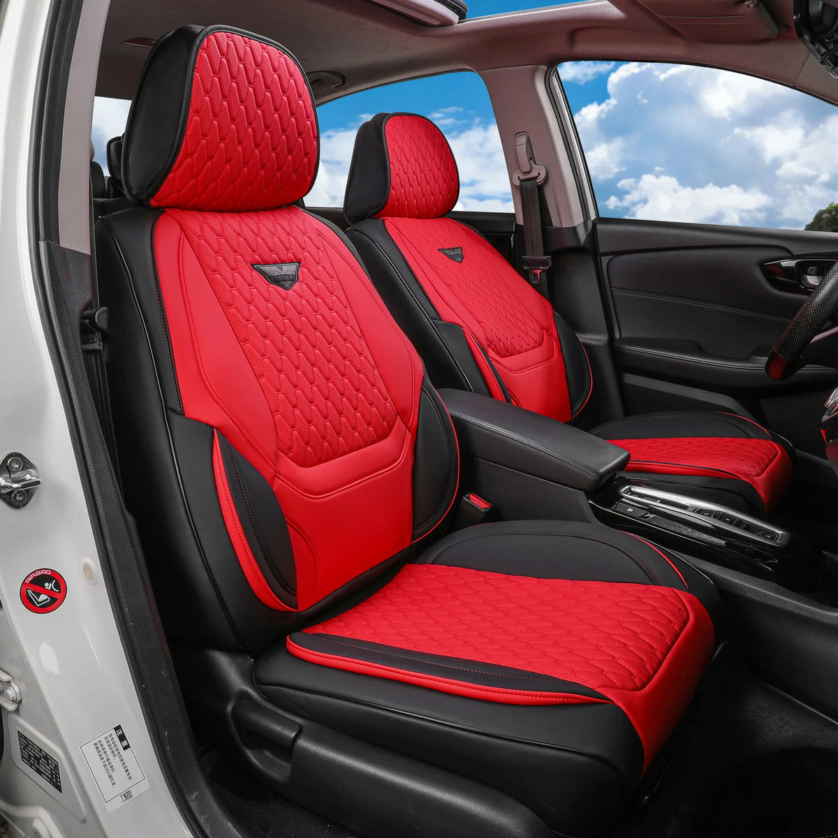EKR Deluxe 7/8-Seat Car Seat Covers Universal Fit for SUV Minivans MPV Highlander Pilot Sienna 4Runner Santa Fe Chevrolet Suburban Waterproof Wear-Resistant Full-Coverage Car Interior Upgrade Protectors with 2-Year Warranty