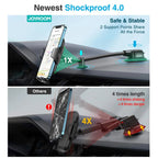 Dashboard Car Phone Holder【360° Widest View】9in Flexible Long Arm, Universal Handsfree Auto Windshield Air Vent Phone Mount 2025 CM World