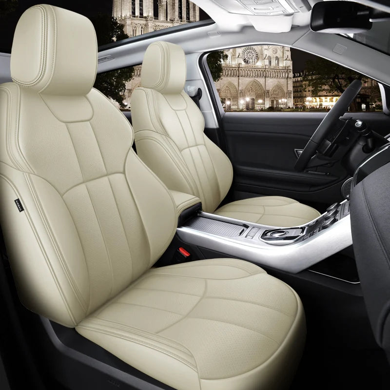 Custom Fit Car Seat Cover Full Set Specific For Land Rover Range Rover Velar Evoque Sport Discovery 3 4 5 Defender Seat Cover CM World