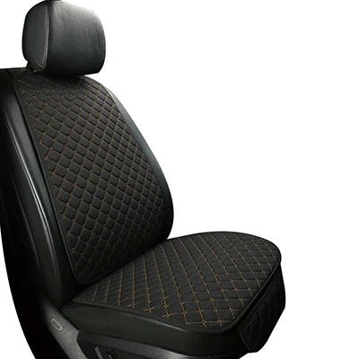 Universal Car Seat Cover Protector Linen Front Rear Back Flax Summer Cushion Pad Mat Sedan Suv Pick-up Car Interior Accessories CM World