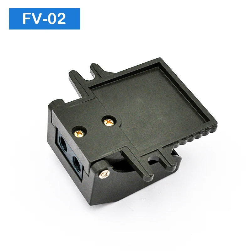 FV-02 2 Way 2 Position Foot Pneumatic Pedal Valve Tool Switch Air Valves With PC Connector 1/4BSP Threaded