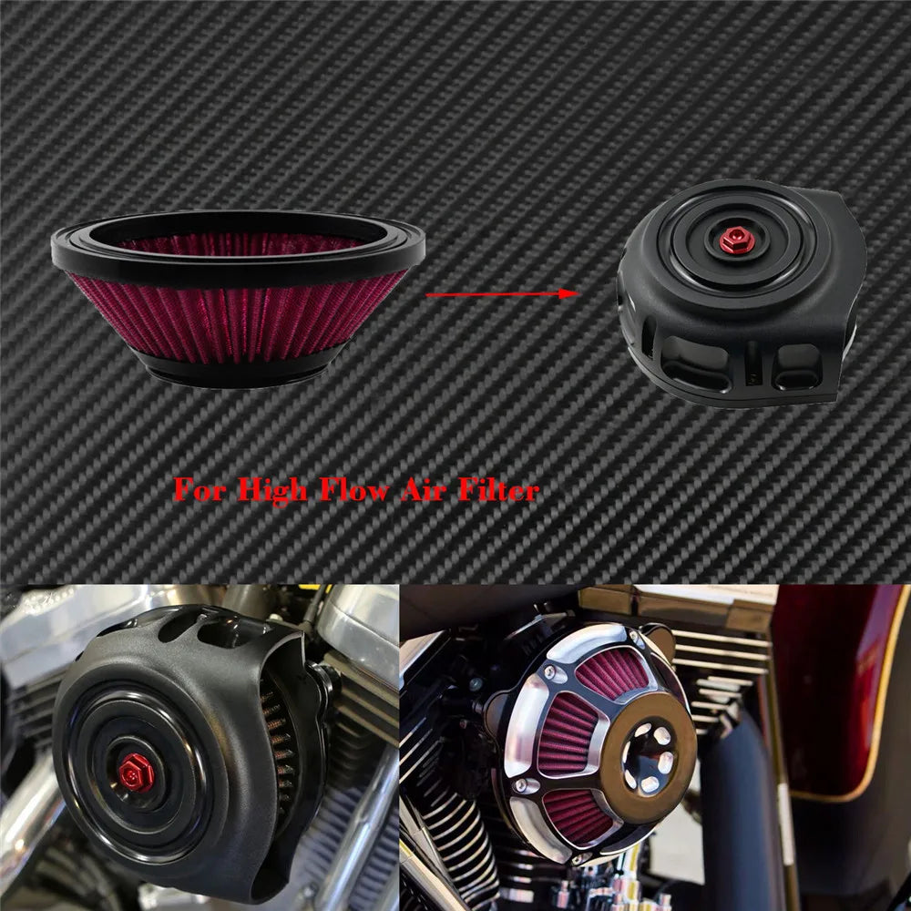 1PC Motorcycle CNC Replacement Air Cleaner Intake Filter System Inner Element For Harley Sportster XL Touring Softail Dyna FXDLS CM World