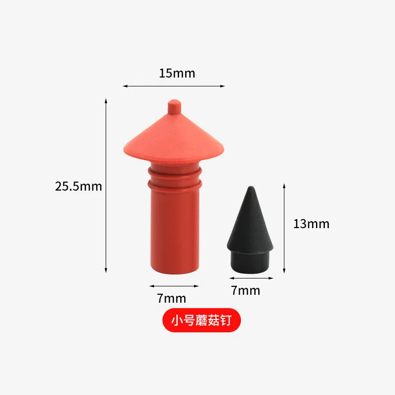 180Pcs Universal Mushroom Shaped Tubeless Tire Repair Insert Sockets Plugs Red Black 7mm 8mm Tire Repair Rubber Bullet for Car CM World