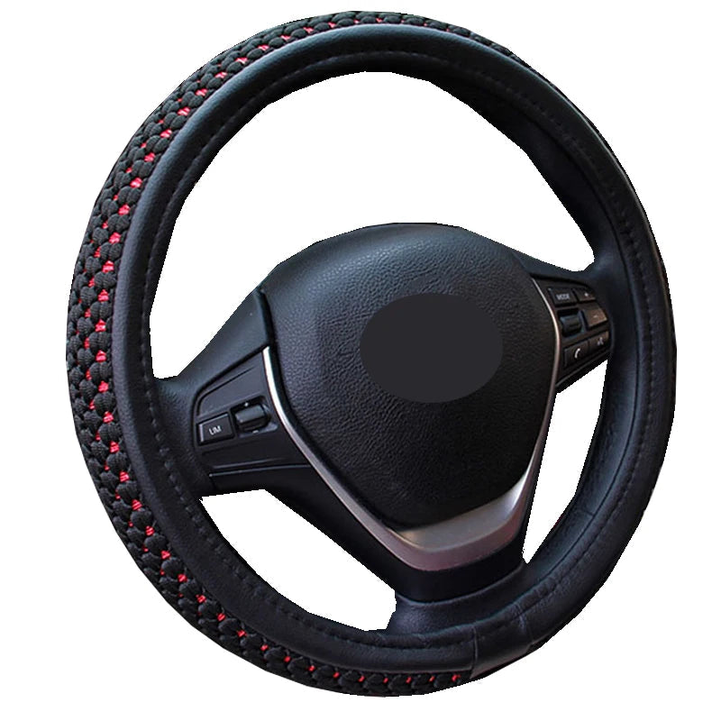 Car Steering Wheel Cover Wrap Volant Ice Silk Truck Lorry Bus Non-slip Diameters For 36 38 40 42 45 47 50 CM Auto Accessories CM World