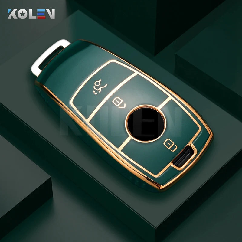 Fashion TPU Car Remote Key Case Cover Shell For Mercedes Benz A C E S G Class GLC CLE CLA GLB GLS W177 W205 W213 W222 X167 AMG CM World