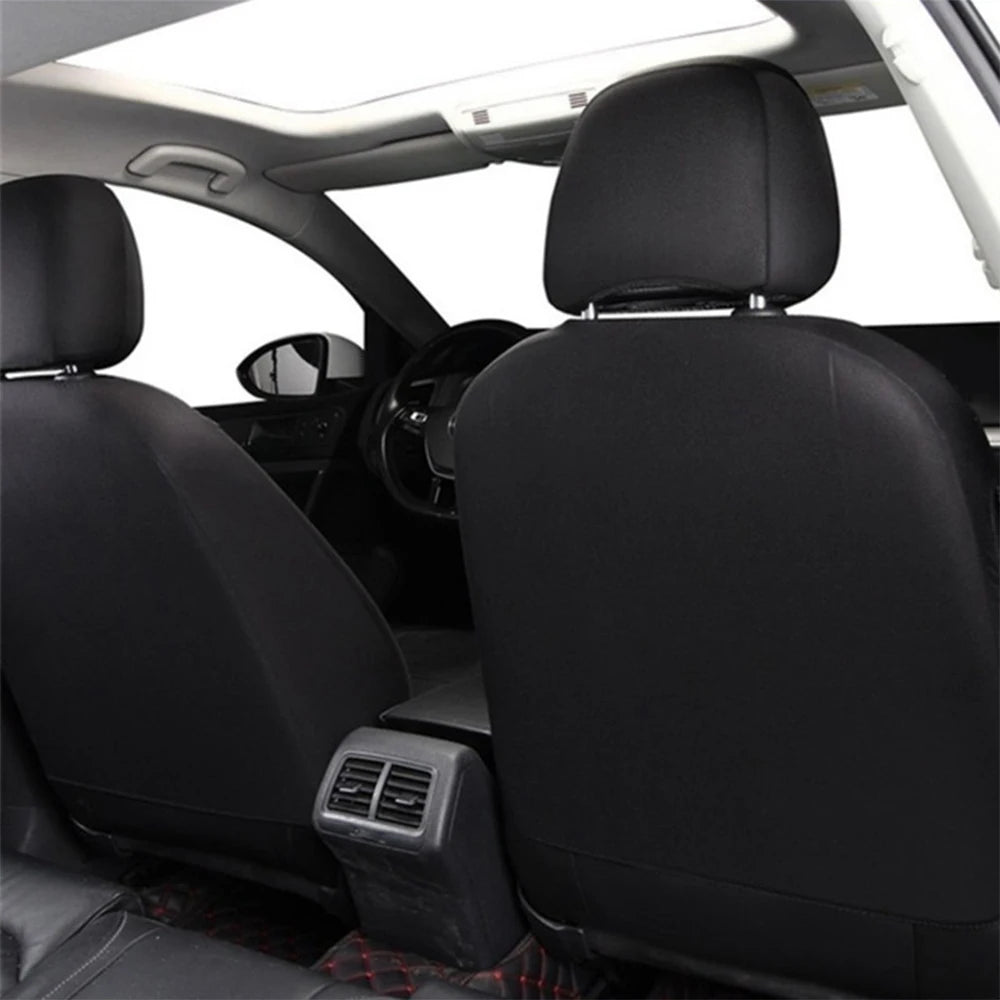 Universal Car Seat Cover Protector PU Leather Front & Rear Seat Back Cushion Pad Mat Backrest for Auto Interior Truck SUV Sedan