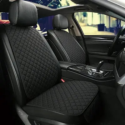 Universal Car Seat Cover Protector Linen Front Rear Back Flax Summer Cushion Pad Mat Sedan Suv Pick-up Car Interior Accessories CM World