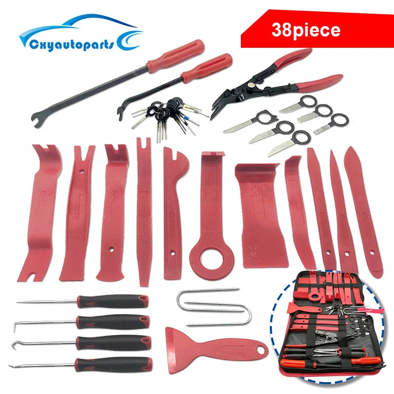 Car tools Car Interior Disassembly kit plastic trim removal tool car clips puller diy Panel Tools for auto trim puller set CM World