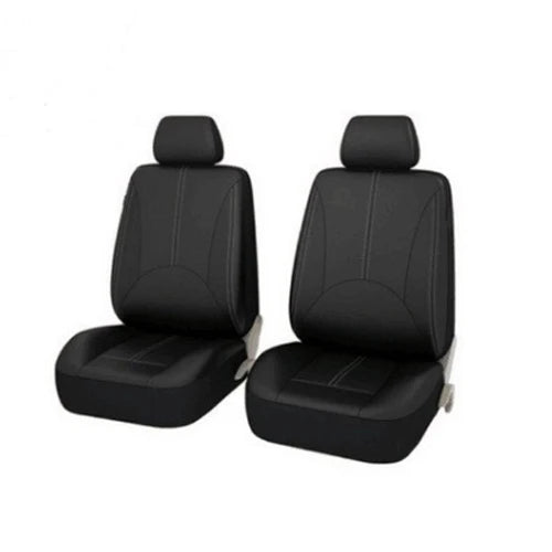 Universal Car Seat Cover Protector PU Leather Front & Rear Seat Back Cushion Pad Mat Backrest for Auto Interior Truck SUV Sedan