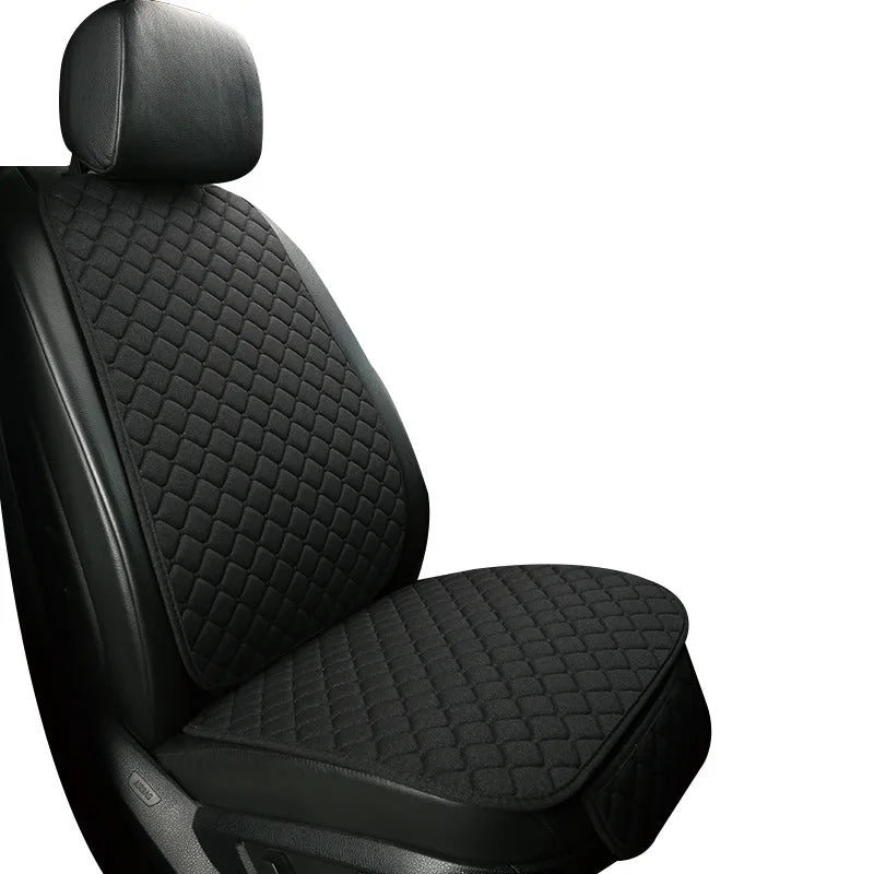 Universal Car Seat Cover Protector Linen Front Rear Back Flax Summer Cushion Pad Mat Sedan Suv Pick-up Car Interior Accessories CM World
