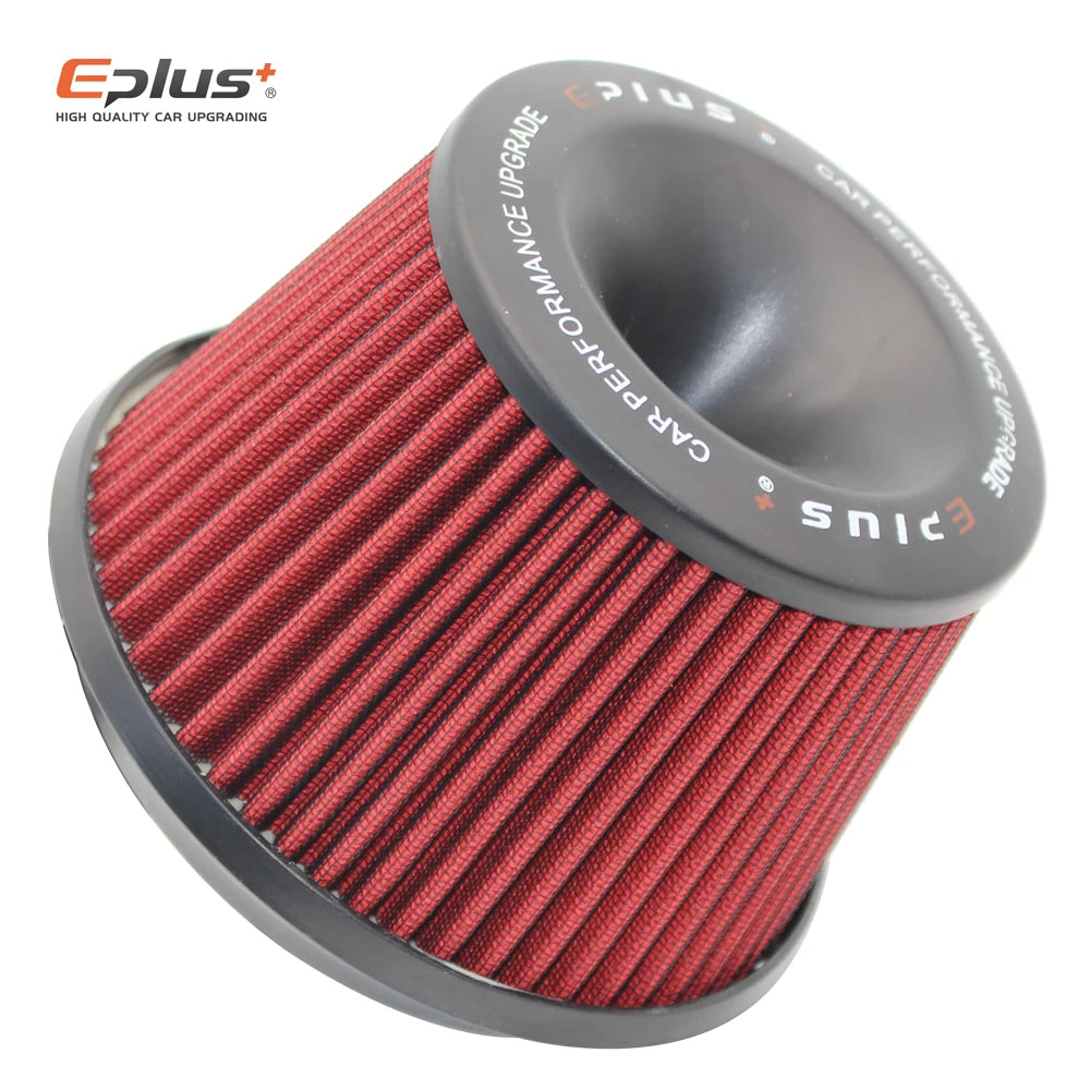 EPLUS Car Filters Air Intake System High Flow Filtre A Air Voiture Universal Connecting Base Red Green 3inch 76mm Automobiles CM World