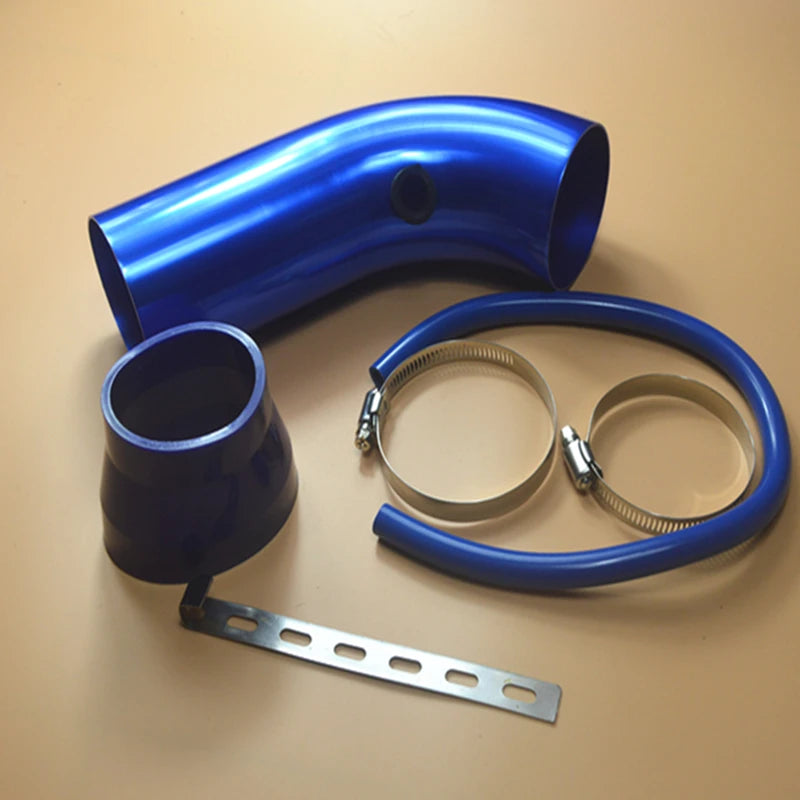 Air Intake Pipe Full Set 3" 76mm Car Cold Air Intake System Turbo Induction Pipe Tube Kit Universal