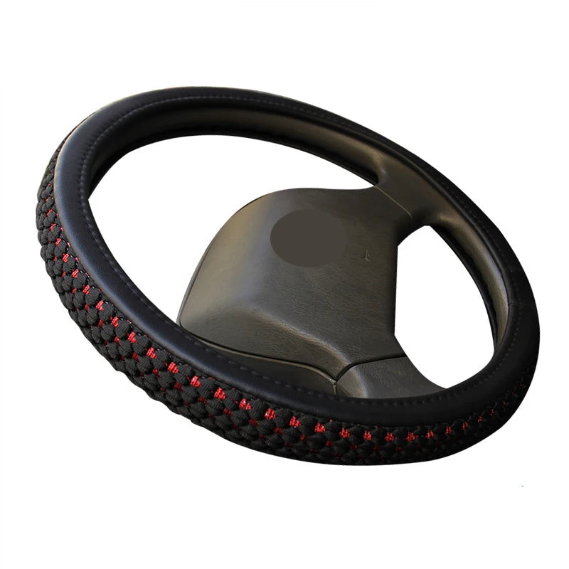Car Steering Wheel Cover Wrap Volant Ice Silk Truck Lorry Bus Non-slip Diameters For 36 38 40 42 45 47 50 CM Auto Accessories CM World