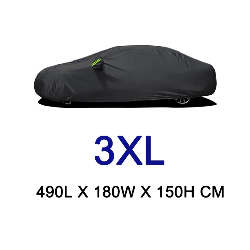 Universal Full Car Cover Outdoor Snow & Sun Protection for Toyota BMW Benz VW KIA MAZDA Peugeot - Durable Automobile Cover CM World