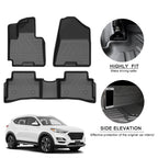 For Hyundai Tucson 2015 -2019 2020 2021 2022 Car Mats Waterproof Carpet  Rubber Floor Mat TPE Mat Car Accessories