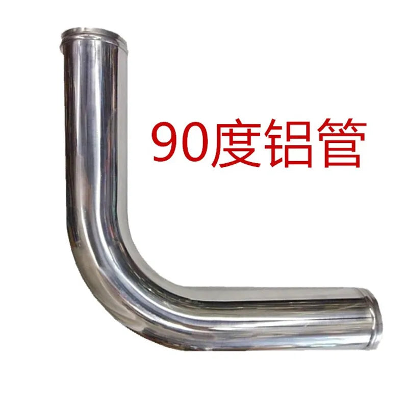 SPSLD Air Intake Aluminum Tube 51/57/63/70/76mm for Connecting Cold Air Intake Hose DIY Tube for Engine Air Flow Tuning