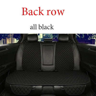 Universal Car Seat Cover Protector Linen Front Rear Back Flax Summer Cushion Pad Mat Sedan Suv Pick-up Car Interior Accessories CM World